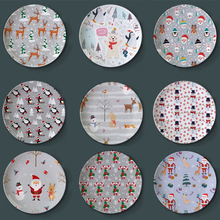 卡通墙饰装饰盘 客厅居家背景墙挂饰 圣诞创意摆件盘子观赏挂盘