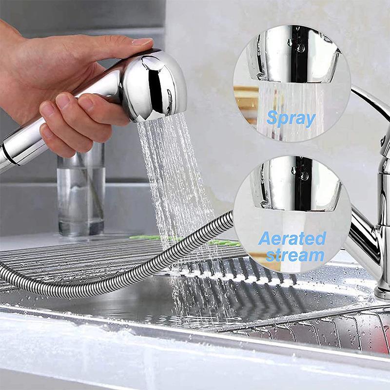 ABS shower head, kitchen sink, pull-out faucet, small shower head, two-function handheld shower head Item Picture