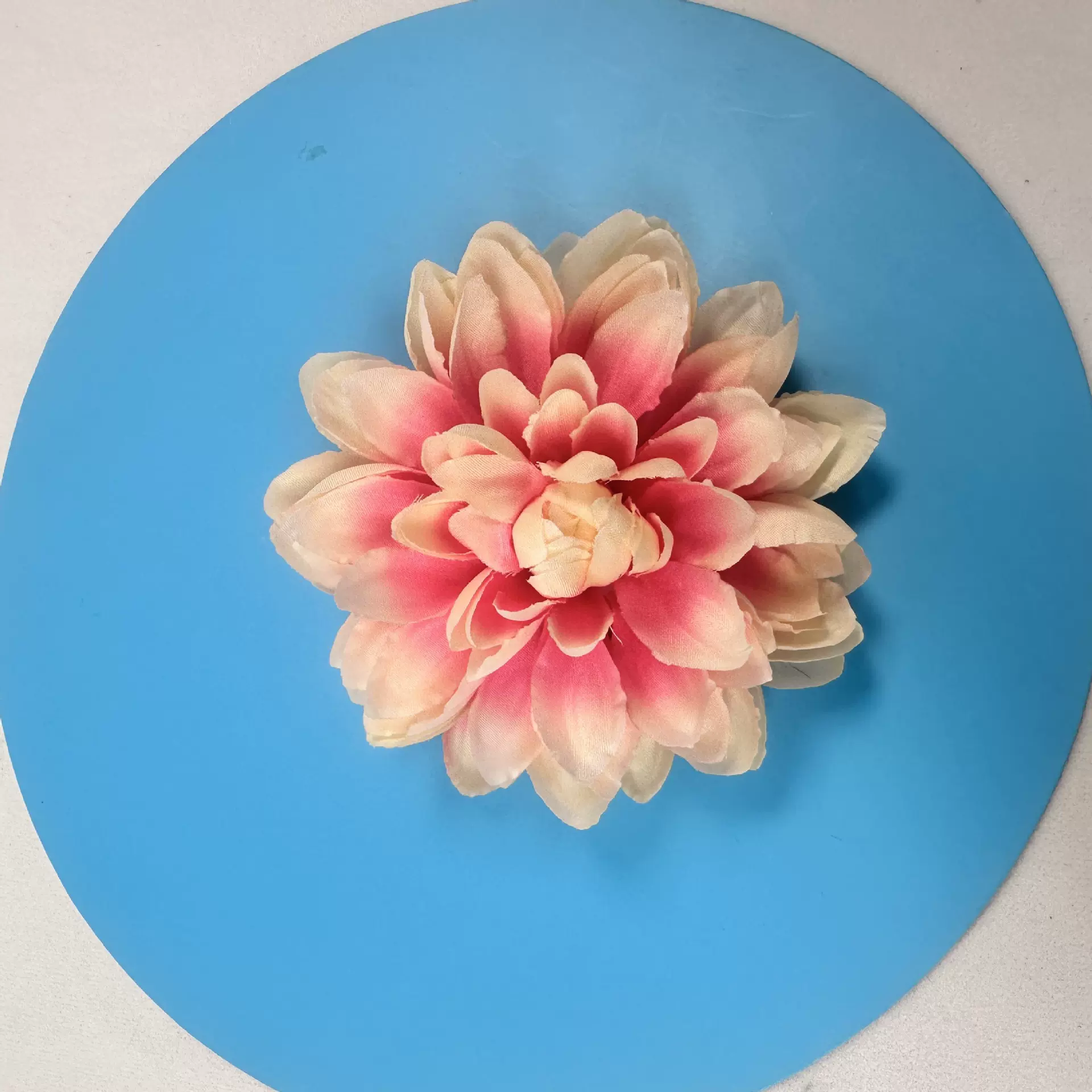 仿真花头多层大丽花绢花发饰簪花头饰套装diy材料包古风头花批发