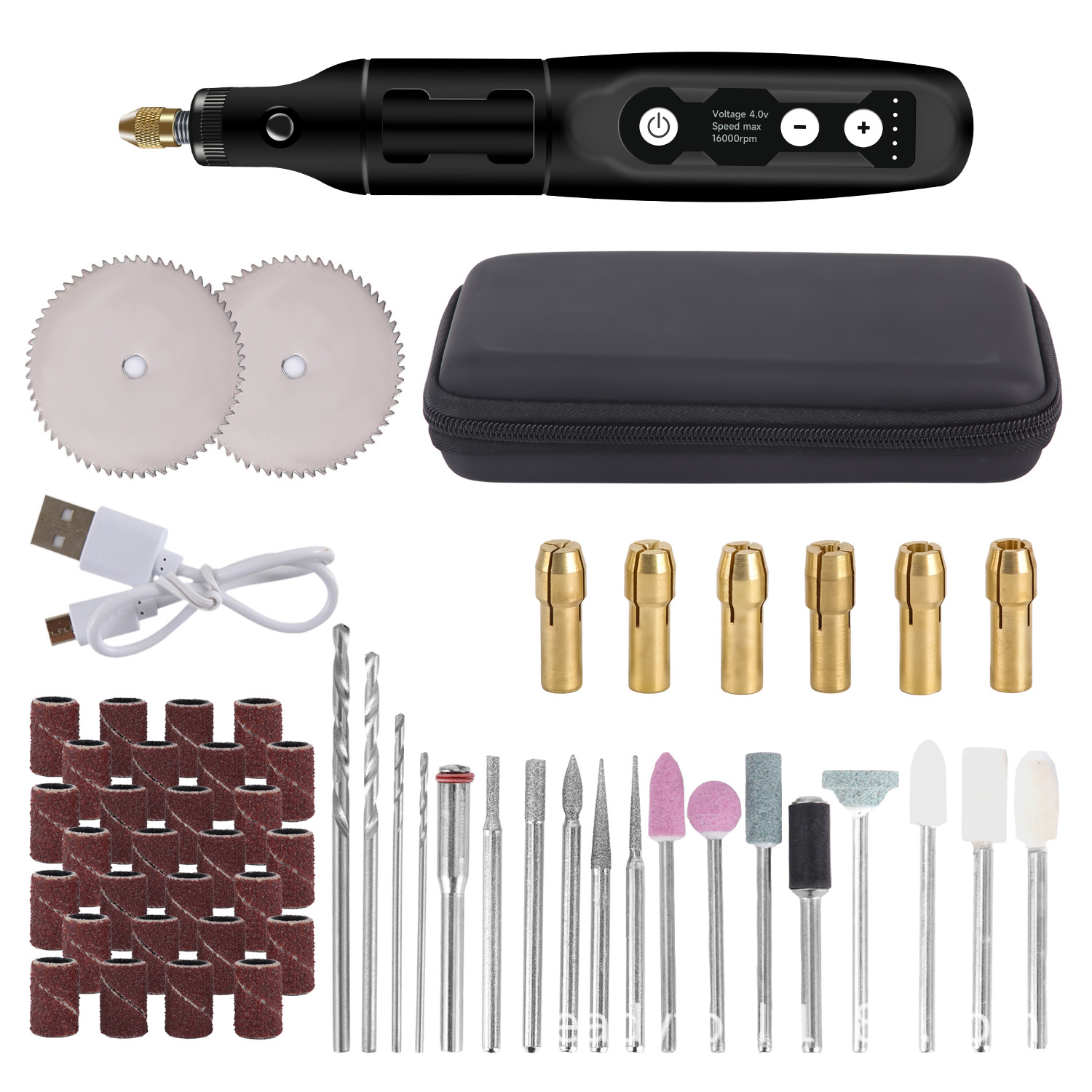 Mini molino eléctrico transfronterizo de velocidad inalámbrico de carga de mano tipo pluma molino eléctrico de jade tallado cortar lanzamiento