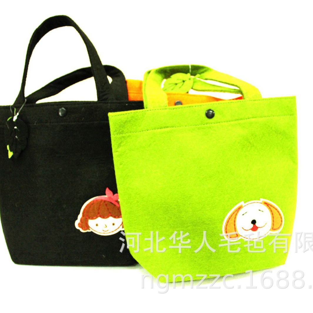 各种彩色毛毡包混色毛毡包羊毛毡包环保材质毛毡包现货订 做均可