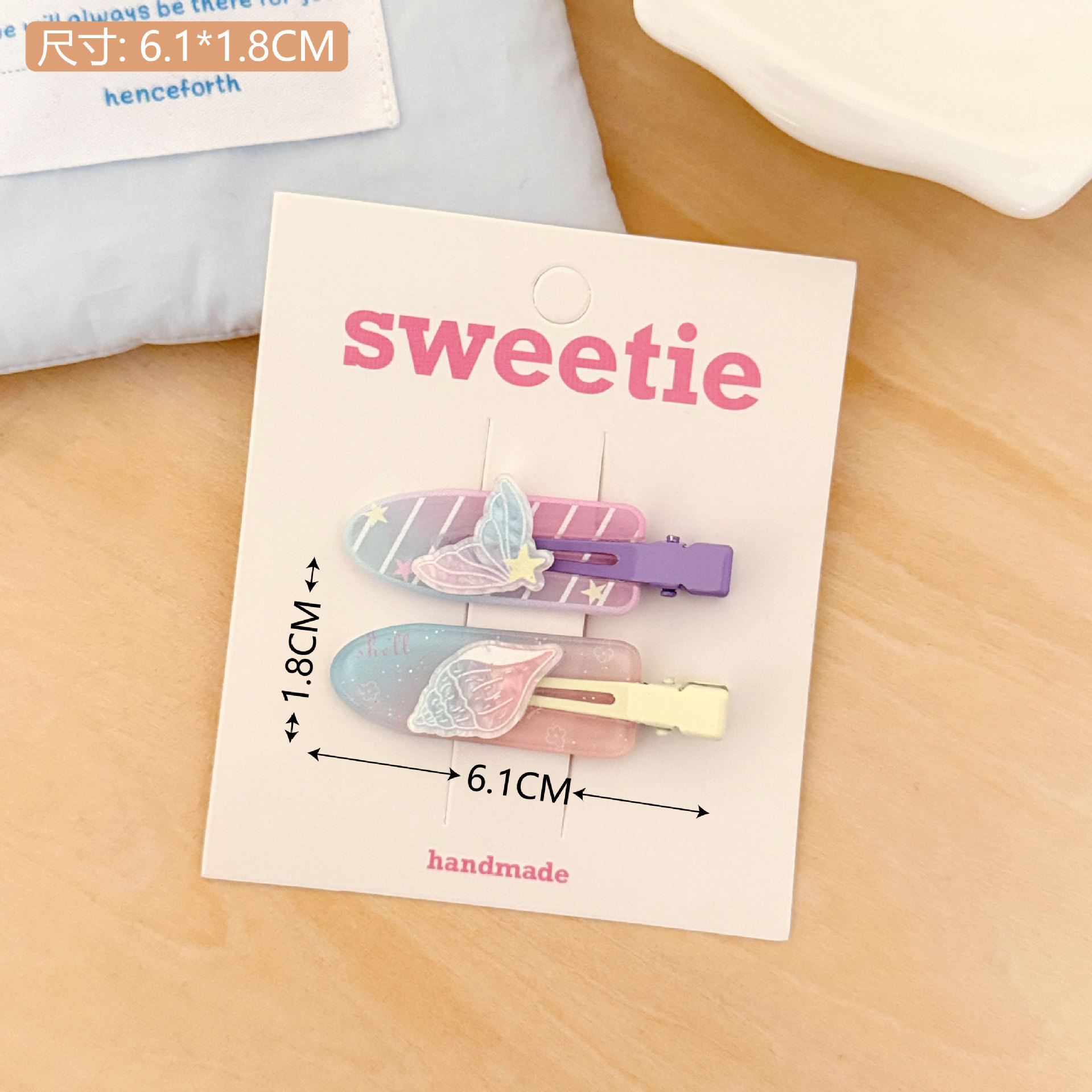 Nuevo conjunto de clip de cabello de niñas de dopamina acrílico clip de bordes clip de maquillaje clip de cabello rotos estudiantes accesorios para el cabello