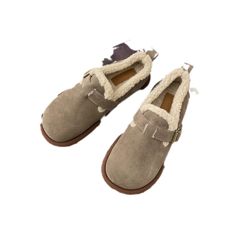 Keep warm shoes platform, Korean style, 2023
