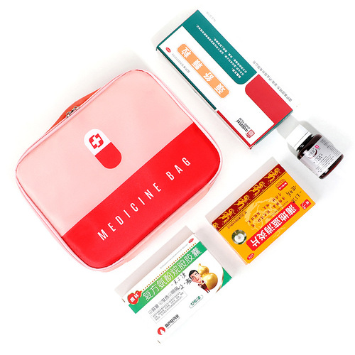 Direct Manufacturer Sales Medical Kit Travel Handheld Medication Storage Bag Square Travel Portable First Aid Kit Home Medical Bag