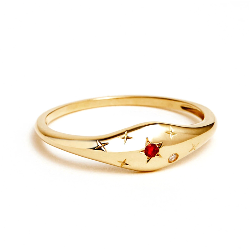 5g Weight Zircon Inlay Material Rings Classification 6, 7, 8 Ring Size 1 Piece Quantity Daily Occasion 925 Sterling Silver Material Star Pattern Couple Gender Inlay Design Fashion Style 925 Sterling Silver Zircon Rings Star 15