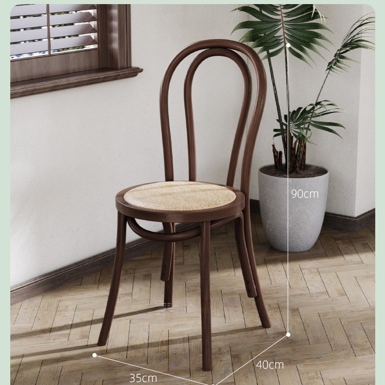 Mesa y silla de cafetería americana retro francesa panadería de comida ligera dulces tienda de azúcar y agua bistrona mesa de madera maciza