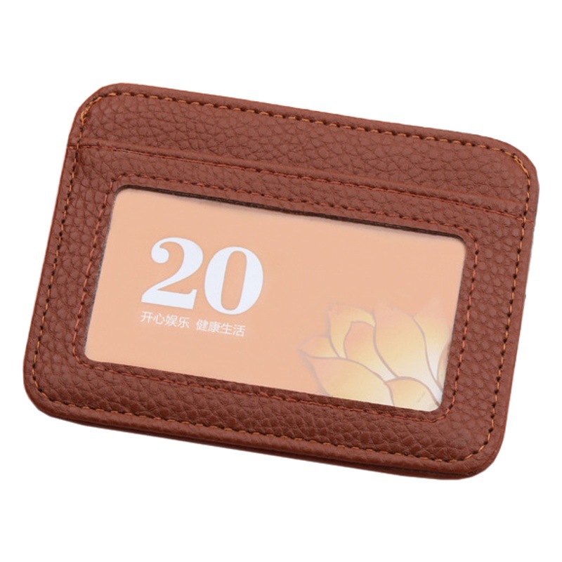 5 titular de la tarjeta licencia de conducir de las mujeres bolso de la tarjeta del certificado de los hombres bolso de certificado pequeño ultrafino de los hombres y las mujeres minimalistas