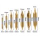 New 6/7PCs high speed steel center drill set 1.0-5.0mm (two titanium plated) combination wholesale