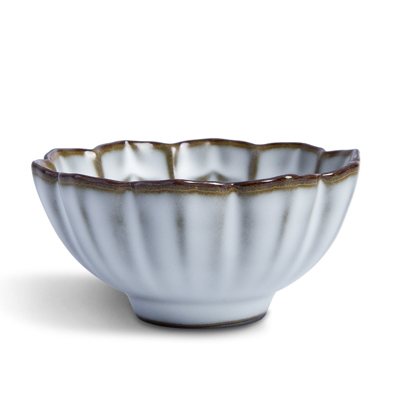 Taiwán RU horno taza de té taza maestra frijol oro seda pieza abierta se puede elevar hecho a mano sola taza cerámica juego de té Lotus taza personal