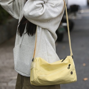 2024 Shoulder Bag Japanese New Style Simple Tote Bag Fashionable Brand Satchel Student All-match Lazy Crossbody Pillow Bag for Women