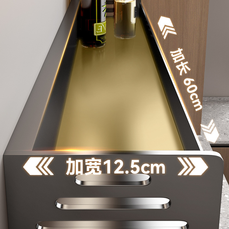 キッチン壁掛け収納ラック収納多層壁掛けパンチフリー多機能家庭用ナイフホルダー収納ラック|undefined