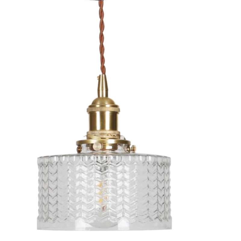 Estilo nórdico retro latón araña de cristal comedor B & B dormitorio mesita de noche bar pasillo balcón pequeña araña