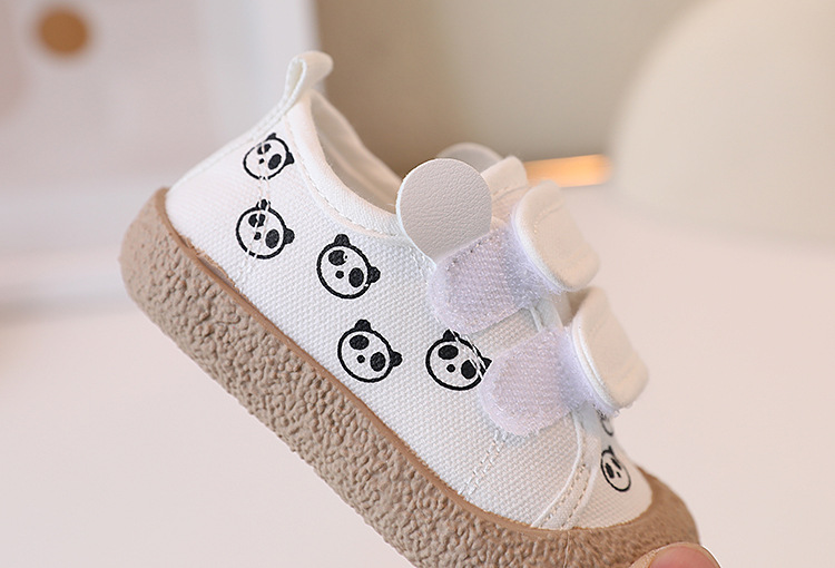 Korean version cute cartoon children's canvas 2023 Spring and Autumn new trendy boys' biscuit shoes, girls' casual shoes_voghion.com