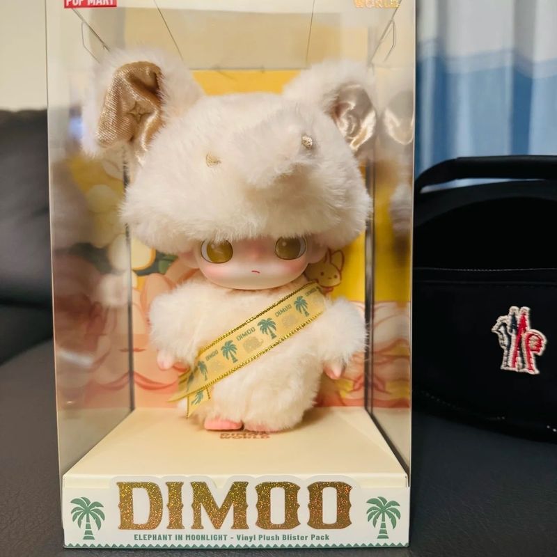 Dimoo泰国50周年限定款搪胶毛绒公仔玩偶小白象吊卡潮玩挂件|undefined