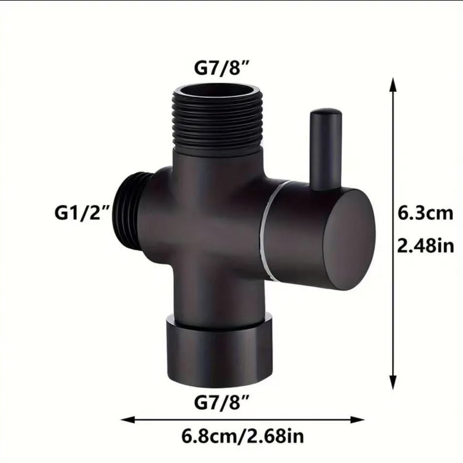 Divisor de agua de latón de 4 y 6 vías, apertura rápida, para ducha y grifería, suministro transfronterizo