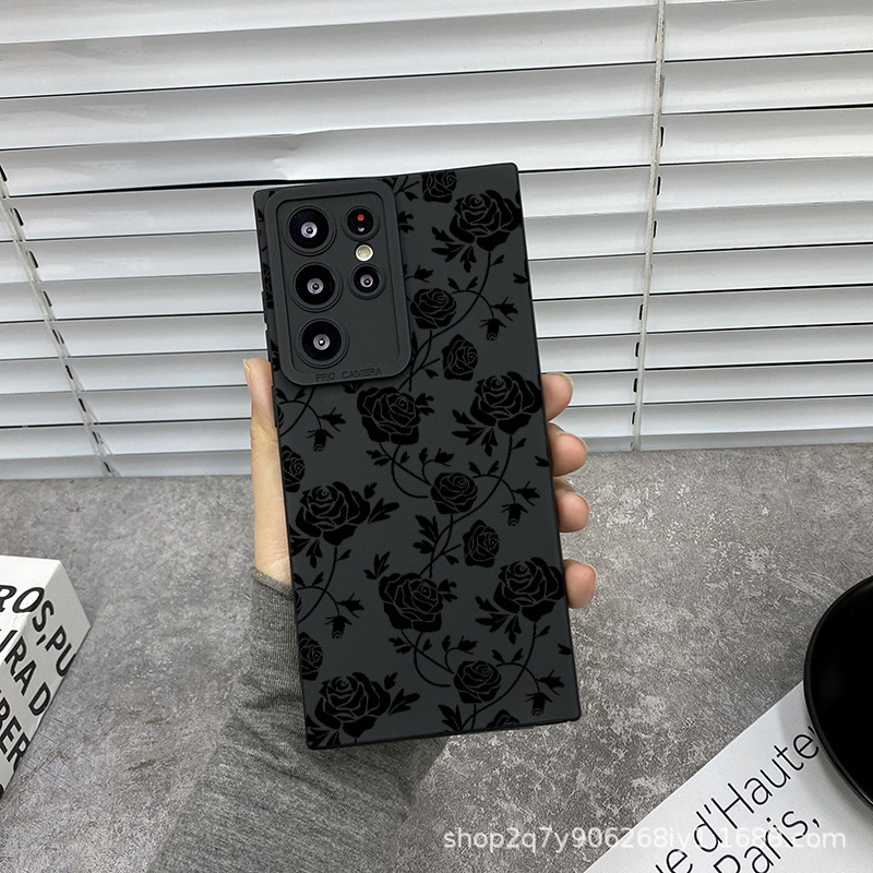 Rose for Samsung S24/S23ULTRA phone case foreign trade GalaxyS23/NOTE20 protective cover