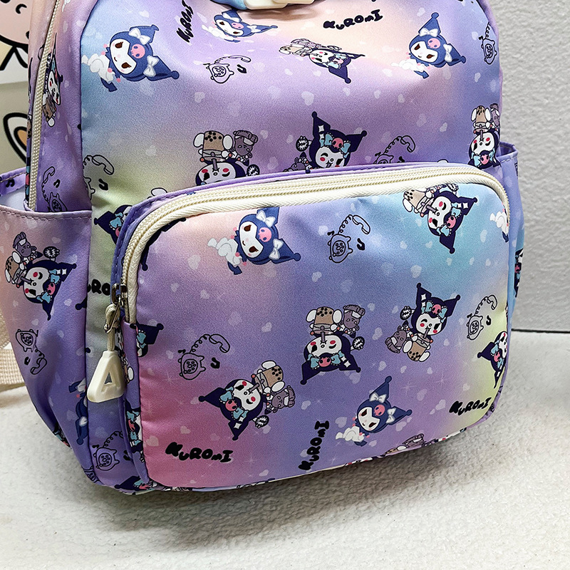 Sanrio libro infantil mochila jardín de infantes color contraste mochila de estudiantes cross-border Cool Lomie mochila