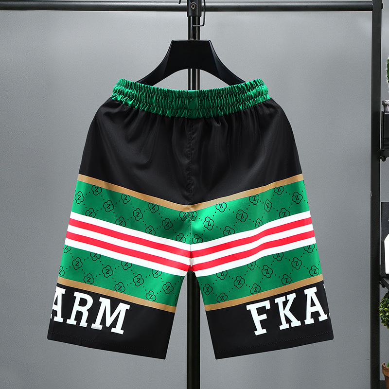 Shorts, dünne Freizeithosen für Herren, trendige lockere und vielseitige Caprihosen, große Sommershorts für den Außenbereich_voghion.com