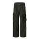 Muqiu Men's Wear ∠ Maillard Street Vintage Washed Multi-Pocket Crane Pants Men's and Women's Loose Wide-Leg Casual Pants