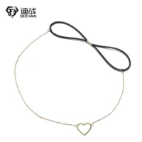 AliExpress трансграничная горячая продажа из нержавеющей стали 18K золотой минималистский ветер полый любовный ремень для волос