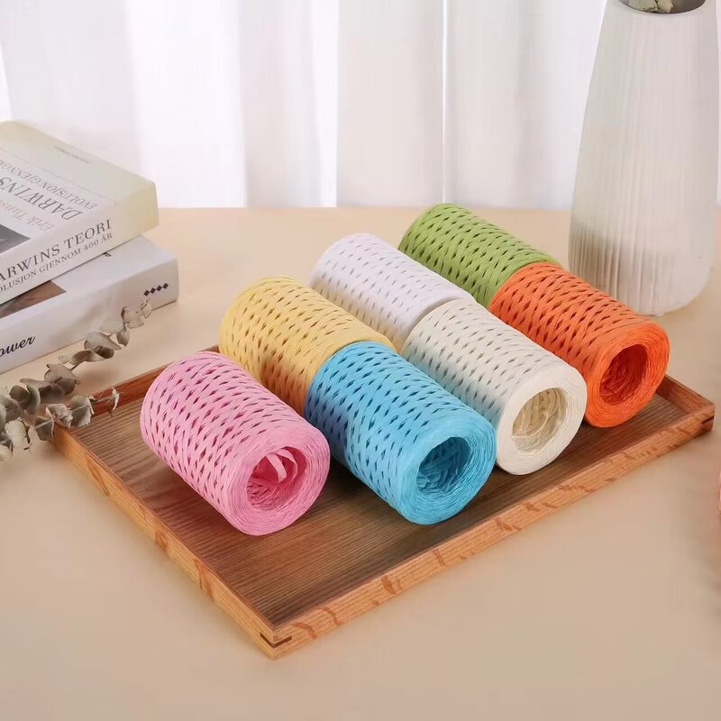 Cotton Straw Raffia Thread Raffia Wool Pure Cotton Hat Bag Hand-Woven Wire Papyrus Thread