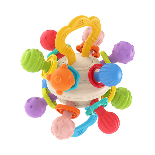Royal Manhattan Atomic Ball 0-1 year old baby molar soft rubber boilable rattle hand ball baby toy