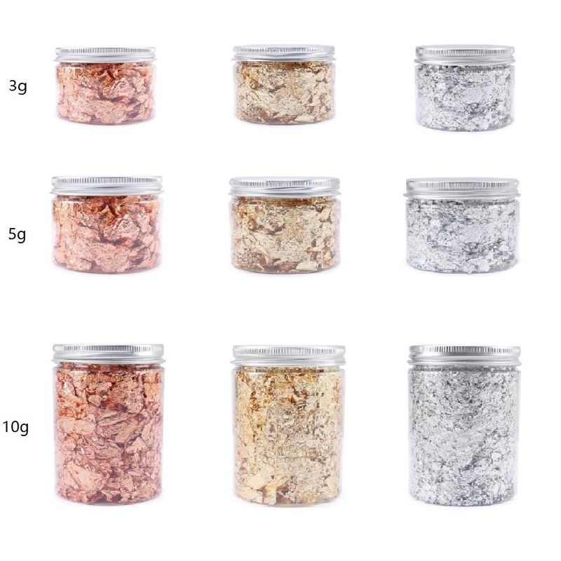 Diy水晶のゴムの部品の3項の重さのコースターの置物の金箔の銀箔のバラの金箔の装飾の部品|undefined