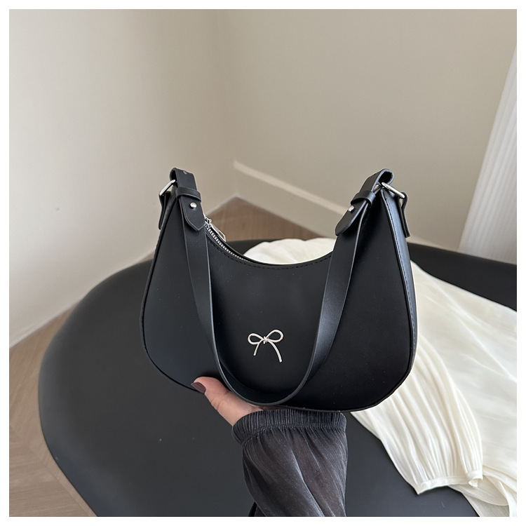 450g Weight Nylon Lining Material Zipper Closure Type Single Shoulder Strap Strap Type Shoulder Bag Bags Type Daily Occasion Pu Leather Material Solid Color, Bow Knot Pattern All Seasons Season Women's Gender Sewing Thread Design Streetwear Style Square Shape Large Size Women's Large Pu Leather Solid Color Bow Knot Streetwear Square Zipper Shoulder Bag 17