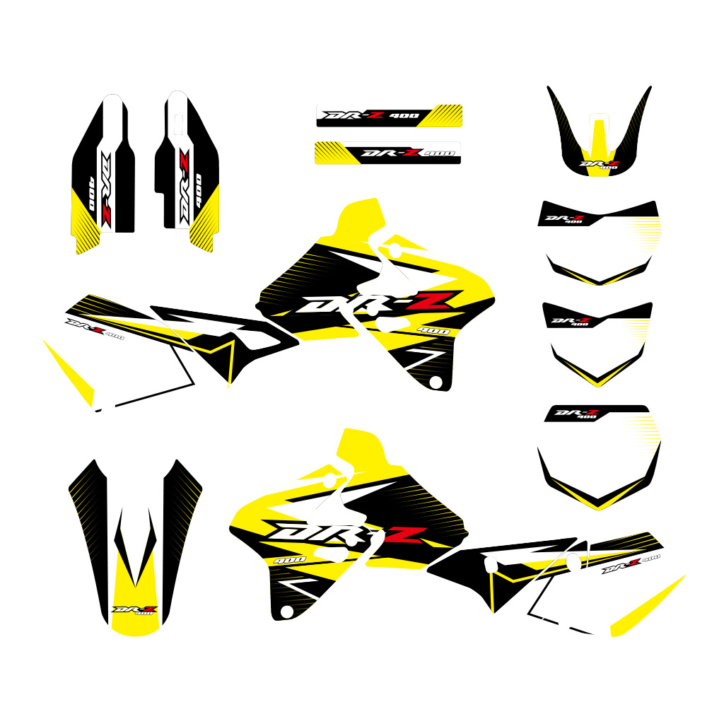 Aplicable a Suzuki DRZ400 2000 - 2012 motocicleta todoterreno adhesivo revestimiento de la película