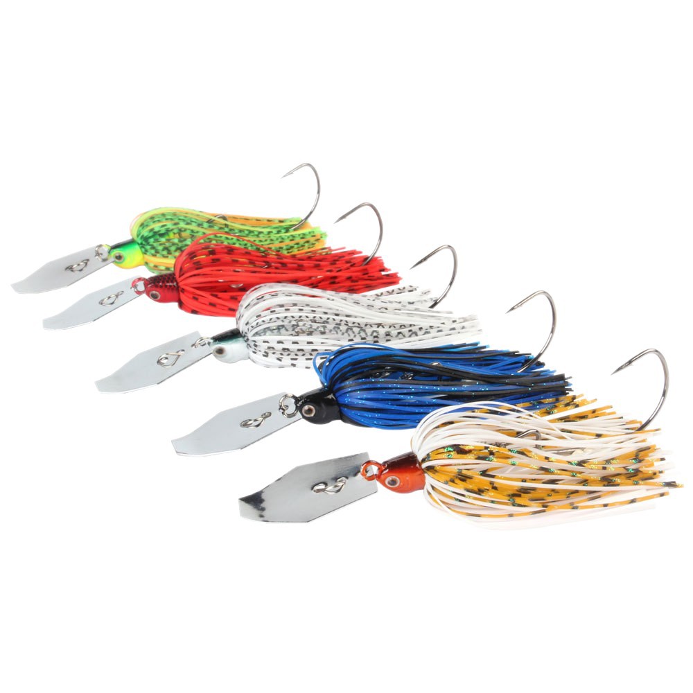 Placa de retención de agua barba Luya cebo compuesto anti-Colgante lentejuelas giratorias cebo falso gancho de cabeza de plomo Luya cebo fábrica al por mayor