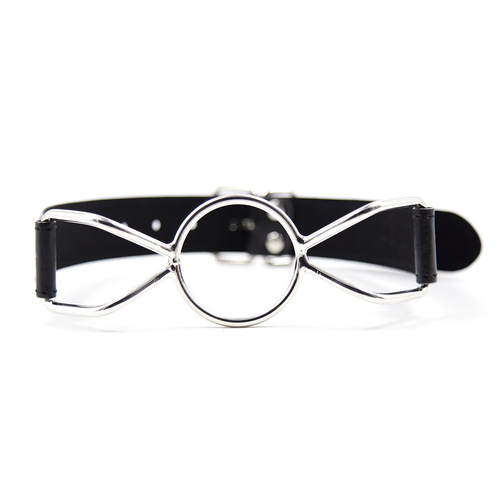 Sexy SM flirting large butterfly mouth ball leather mouth plug for couples sex Yiwu manufacturer adult products mouth gag