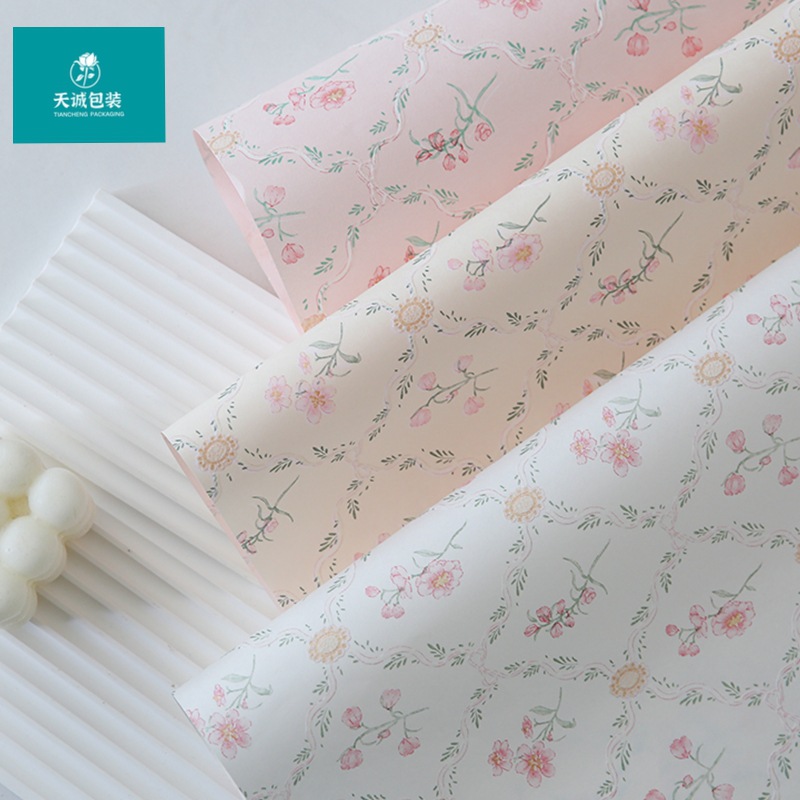 母亲节伯利庄园系列包装纸防水风华艺术木棉纸小清新花束包花纸