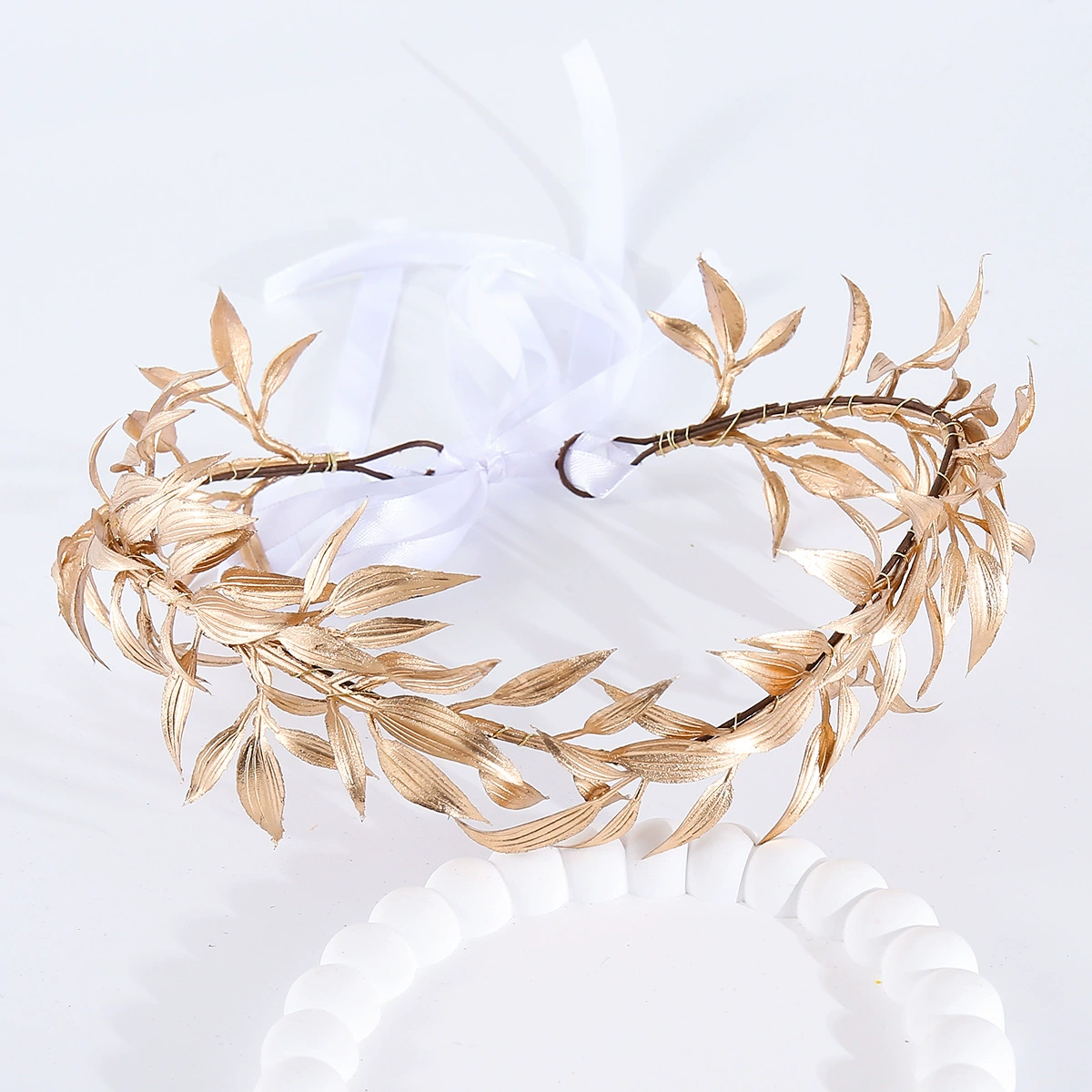 Костюм для Хэллоуина Комплект аксессуаров трансграничные свадебные головные уборы барокко модные золотые листья ручной работы короны для волос