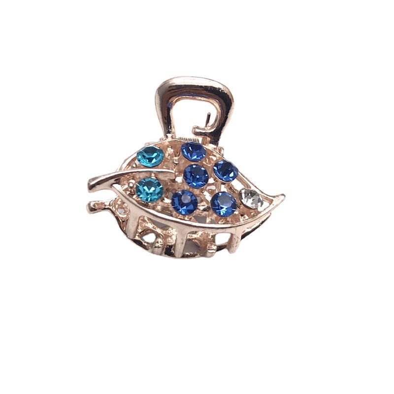 Chapado en oro de diamante incrustado diamante de cristal lleno de diamante pequeño clip de horquilla clip de dos yuanes tienda accesorios para el cabello accesorios para la cabeza puesto de suministro