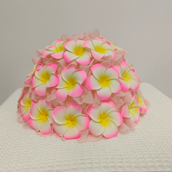 Fuchsia lampshade, flowered