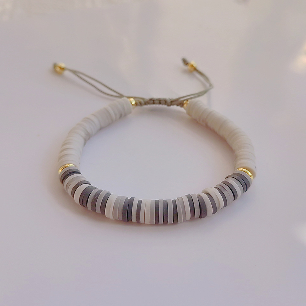 Vacation Geometric soft clay Copper Beaded Womenu0027S Bracelets