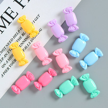 diy亮面纯色方形糖果手工制作奶油胶发夹咕卡手机壳树脂配件材料