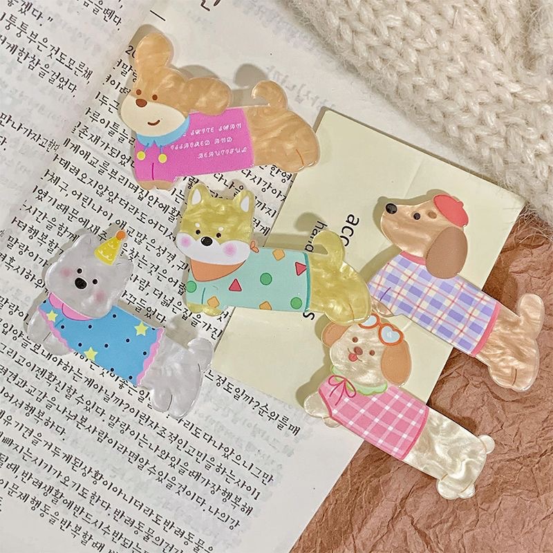점핑 강아지 머리핀 - 랜덤 발송
