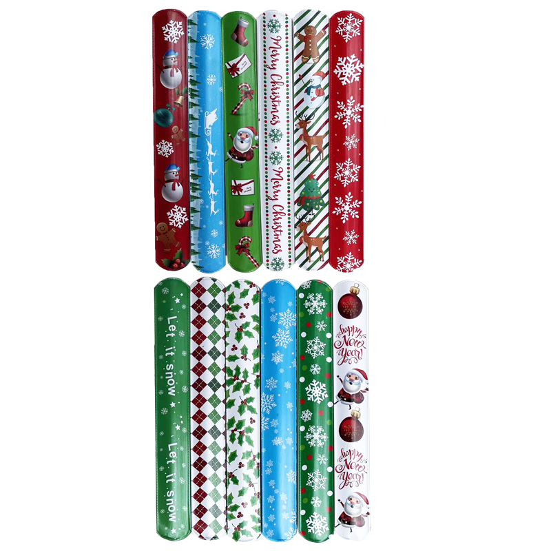 En stock de suministro Snap anillo de Navidad Snap anillo de la fiesta de los niños joyería de Navidad Snap anillo