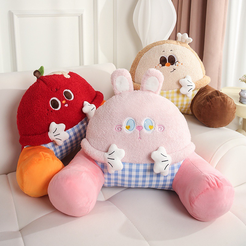 Super Cute Huggable Big Pillow for Bed, Waist Support, Sofa Cushion, Office Pillow, Backrest Cushion, Lumbar Pillow, Removable and Washable