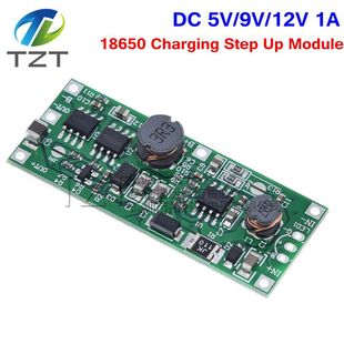 3.7V lithium battery DC DC UPS uninterrupted module charging and discharging boost 9V12V power failure boost