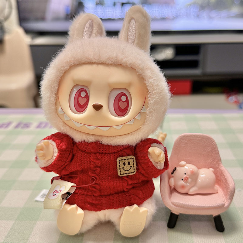 服のみ】第二世代ブラインドボックス ラブブ服 エポキシ樹脂製顔飾り ラブブ シットシットパーティーシリーズ ベビー服 可愛い|undefined