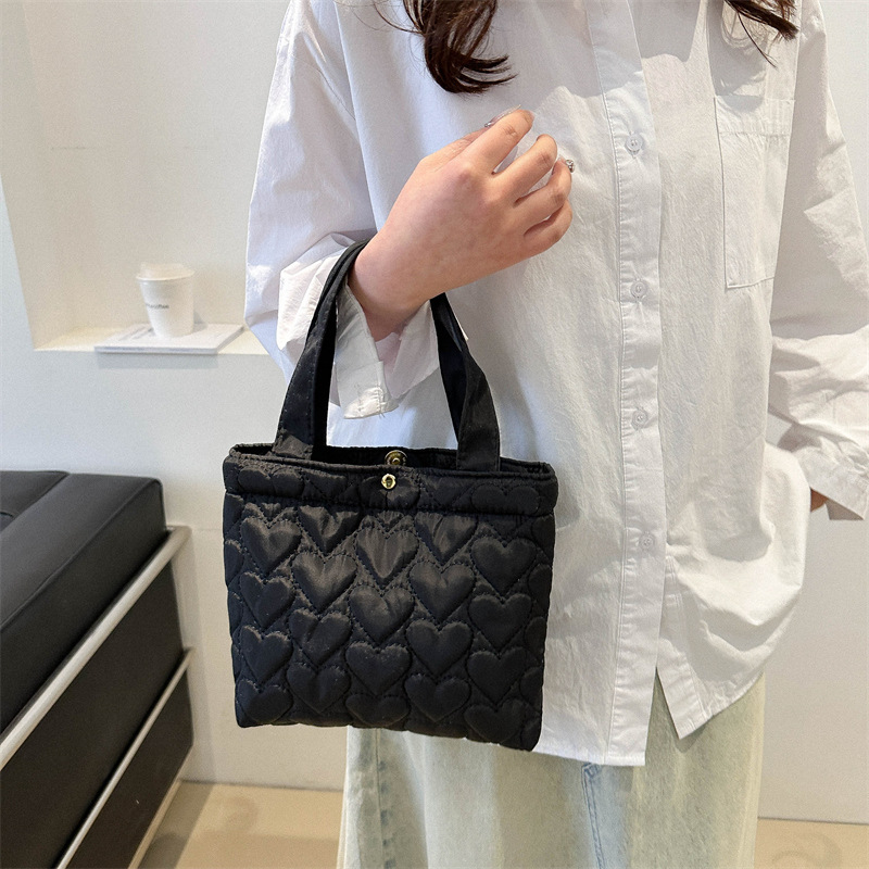 Bolsa de ocio simple de gran capacidad para mujeres 2024 primavera nueva bolsa de ocio simple para estudiantes de mano ligera para mujeres