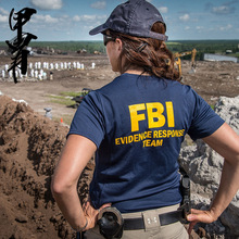 短袖T恤衫电影周边战术FBI联邦调查局特工侦探主题探员T恤