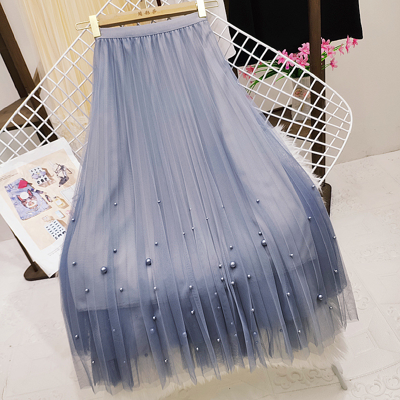 Summer Classic Style Solid Color Polyester Midi Dress Skirts display picture 3