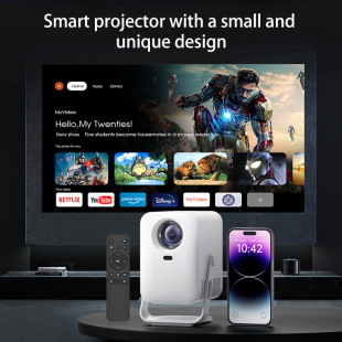 Comes with PTZ HD Projector Brush Stroke Smart Projector 4k Mini Portable Projector 2025 New