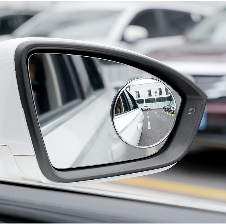 Large truck reversing small round mirror car rearview mirror auxiliary convex wide-angle bus ultra-thin mirror HD