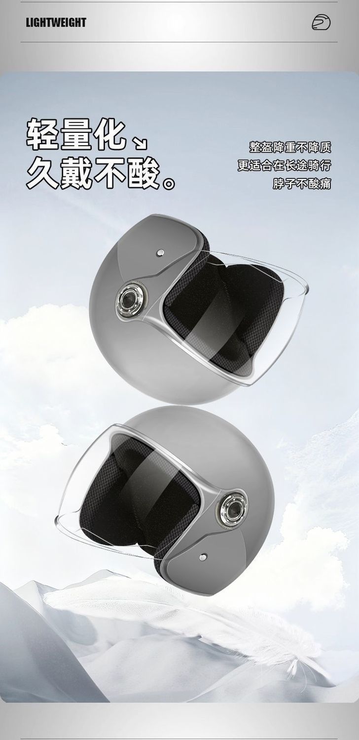 3C Certified Electric Motorcycle Helmet for Men and Women