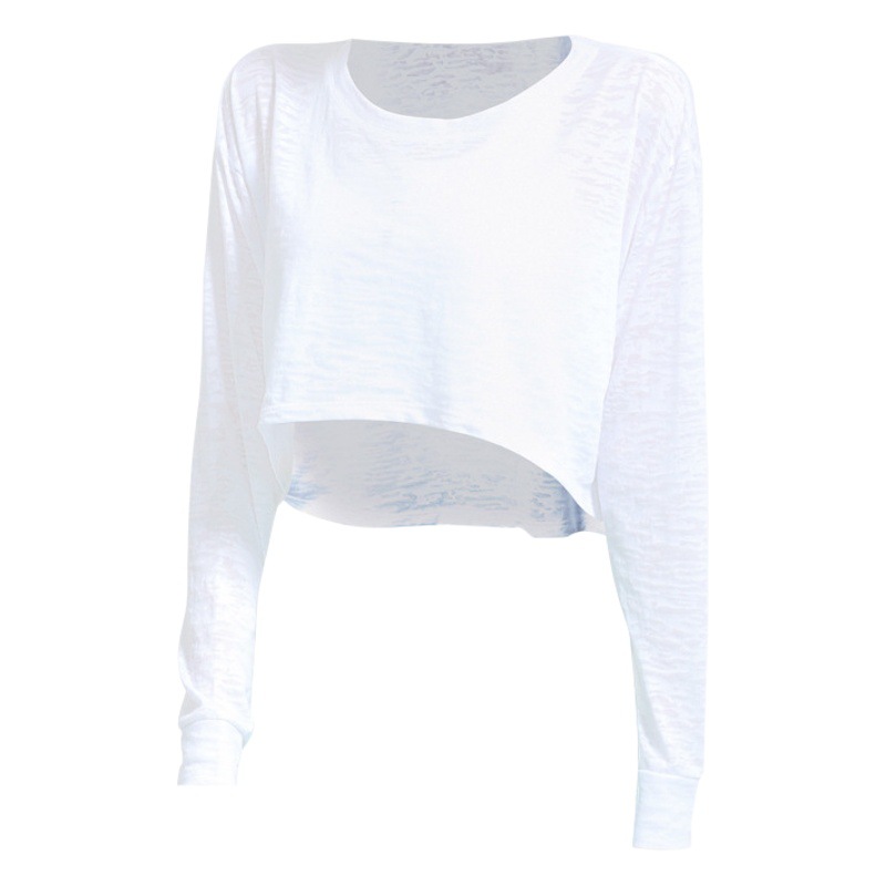 Ningbo Yuancheng deportes europeos y americanos top de las mujeres de Otoño de manga larga Camiseta suelta correr ropa de yoga ropa de fitness blusa al por mayor