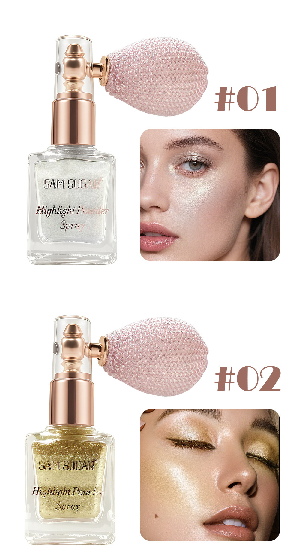 Glitzerndes Highlighter Puder Spray Für Gesicht Und Körper_voghion.com